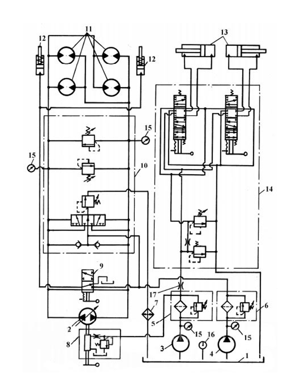 Г4617 гидроагрегат гидравлическая схема